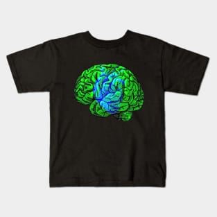 Brain&Heart Interactive Green&Blue Filter T-Shirt #2 By Red&Blue Kids T-Shirt